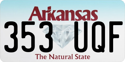 AR license plate 353UQF