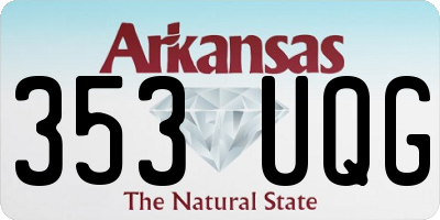 AR license plate 353UQG