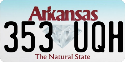 AR license plate 353UQH