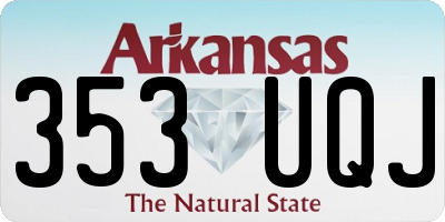 AR license plate 353UQJ