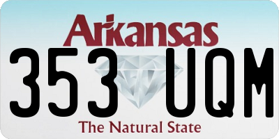 AR license plate 353UQM