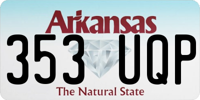 AR license plate 353UQP