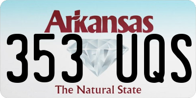 AR license plate 353UQS