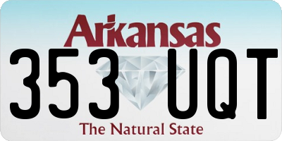 AR license plate 353UQT