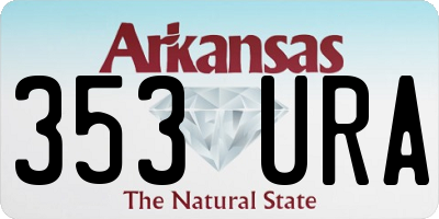 AR license plate 353URA