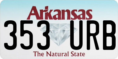 AR license plate 353URB