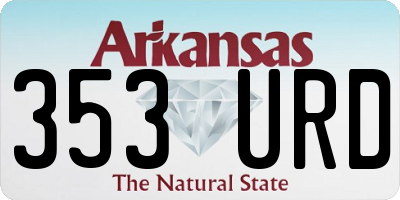 AR license plate 353URD