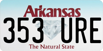 AR license plate 353URE