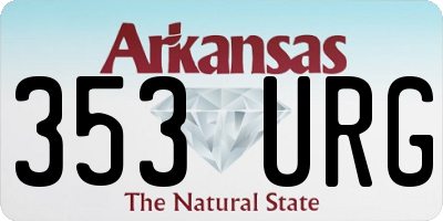 AR license plate 353URG