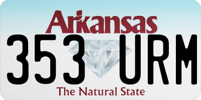 AR license plate 353URM