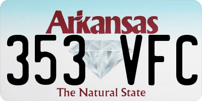 AR license plate 353VFC