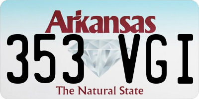 AR license plate 353VGI