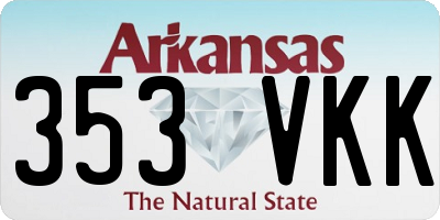 AR license plate 353VKK