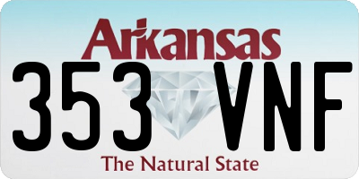 AR license plate 353VNF