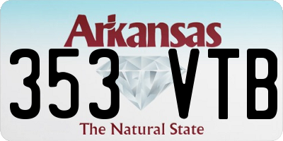 AR license plate 353VTB