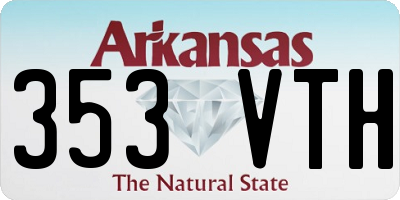AR license plate 353VTH