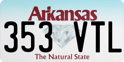 AR license plate 353VTL