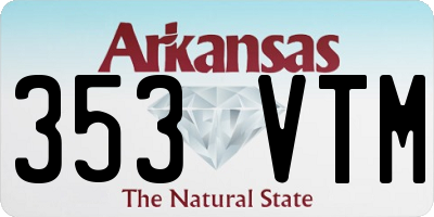 AR license plate 353VTM