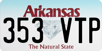 AR license plate 353VTP