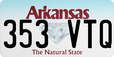AR license plate 353VTQ