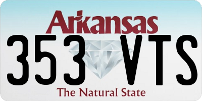 AR license plate 353VTS