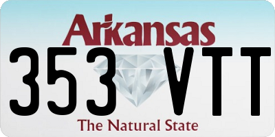 AR license plate 353VTT