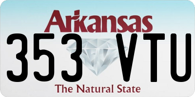 AR license plate 353VTU