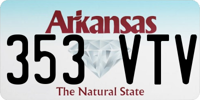 AR license plate 353VTV