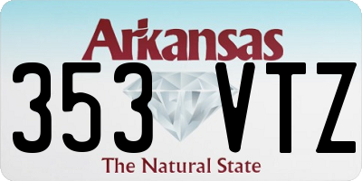 AR license plate 353VTZ