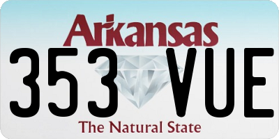 AR license plate 353VUE
