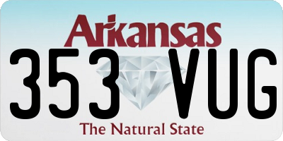 AR license plate 353VUG