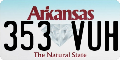 AR license plate 353VUH