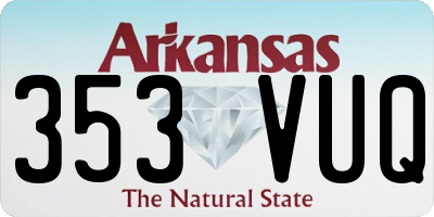 AR license plate 353VUQ