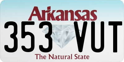 AR license plate 353VUT