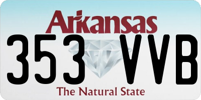 AR license plate 353VVB