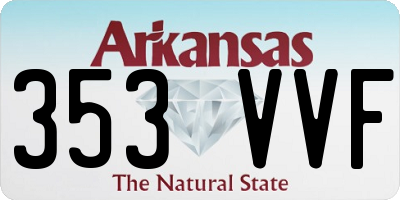 AR license plate 353VVF