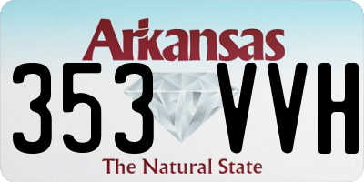 AR license plate 353VVH