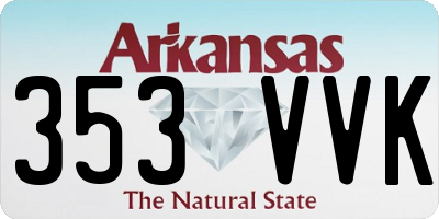 AR license plate 353VVK