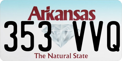 AR license plate 353VVQ
