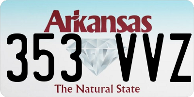 AR license plate 353VVZ