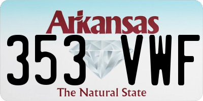 AR license plate 353VWF