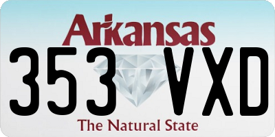 AR license plate 353VXD