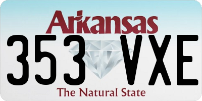 AR license plate 353VXE