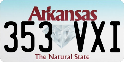 AR license plate 353VXI