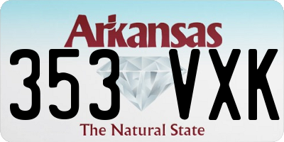 AR license plate 353VXK