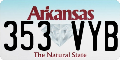 AR license plate 353VYB