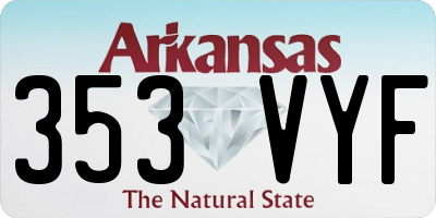 AR license plate 353VYF