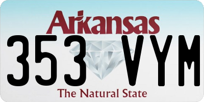 AR license plate 353VYM