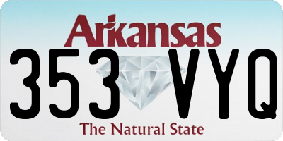 AR license plate 353VYQ