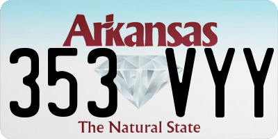 AR license plate 353VYY